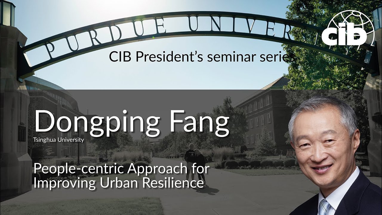 People-centric Approach for Improving Urban Resilience - Dongping Fang, Tsinghua University