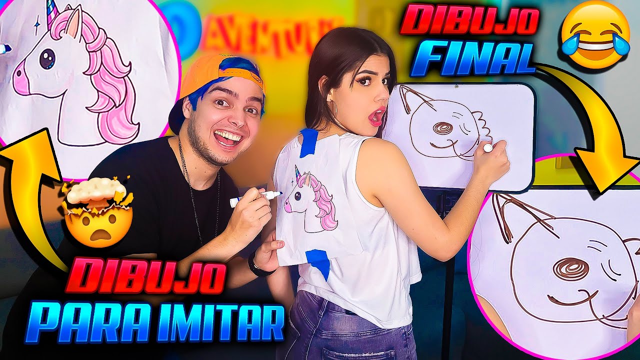 DIBUJANDO A CIEGAS CHALLENGE - Yolo Aventuras