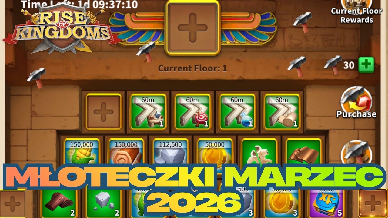 Młoteczki Marzec 2026 ! Rise of Kingdoms Optimusprimal Gaming