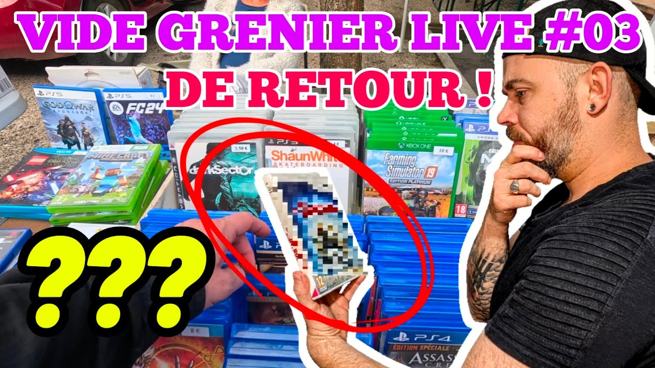 Première fois que je vois ce jeu de ma vie ! Vide grenier live #03