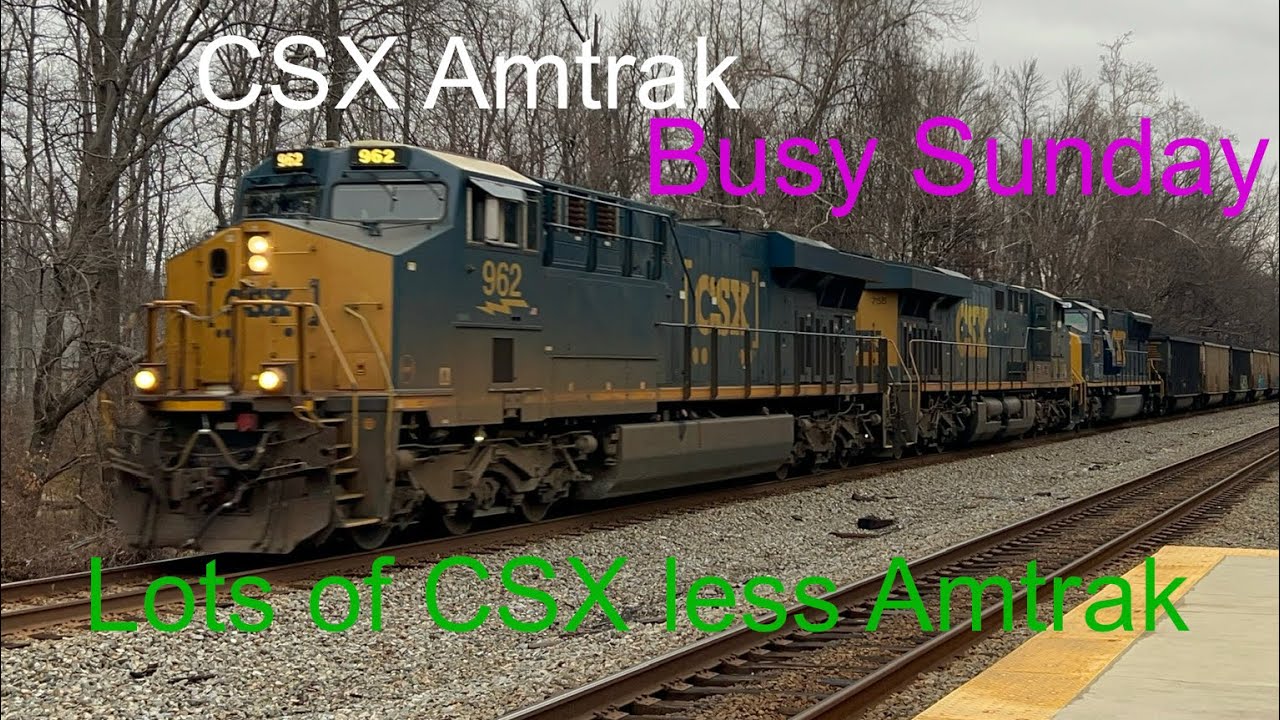 CSX Amtrak on a busy Sunday 1/18/2026 with @calebtrains2261