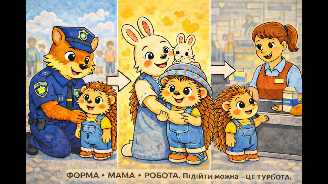 🦔 Як дитині, яка загубилася, знайти безпечного дорослого | Казка-підказка