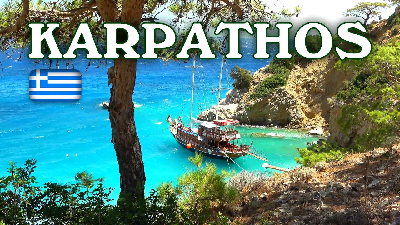 KARPATHOS (Κάρπαθος) GREECE ★ Best Beaches in 4K ★ With ♫ ♬ Calming Music ||► 8 min 🇬🇷