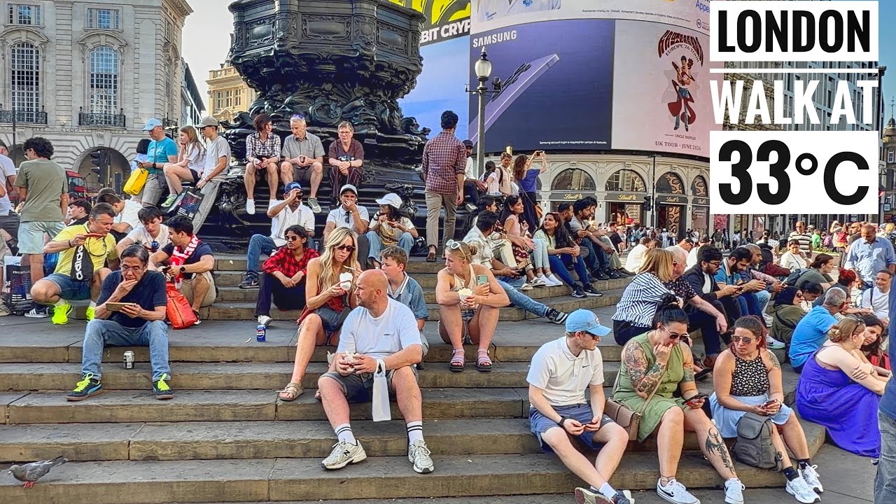 Англия, летняя прогулка по улицам Лондона в жару | Центральный Лондон, Сохо, Биг-Бен, колесо обоз...