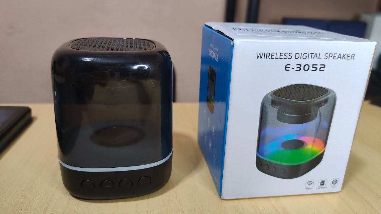 Caixa Bluetooth E-3052 Transparente(Choice) #aliexpress #importação #tecnologia #caixadesom #choice