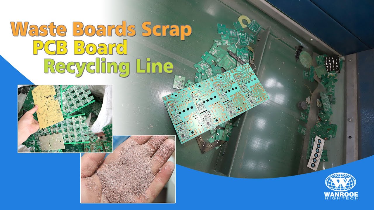 99% Copper and Gold Recovery from PCBs: High-Efficiency Shredding & Grinding Separation System