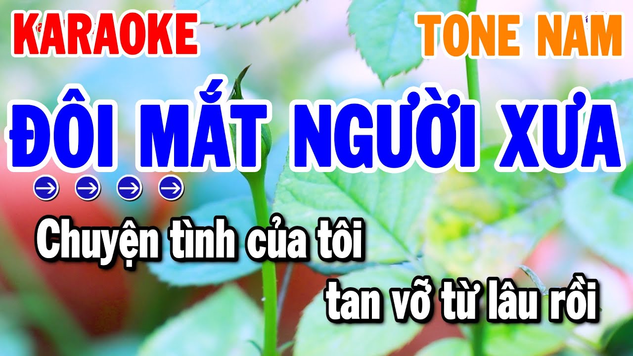 Đôi Mắt Người Xưa Karaoke Tone Nam ( Cm ) Nhạc Sống Rumba Chuẩn 2026 | Thanh Hải Organ