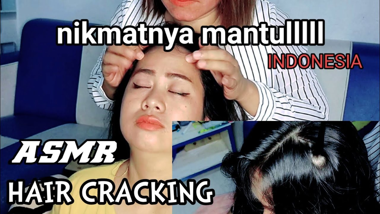 ASMR HAIR CRACKING/ Spesial over face/ Tarik rambut panjang bunyi sampai ngantuk 😱