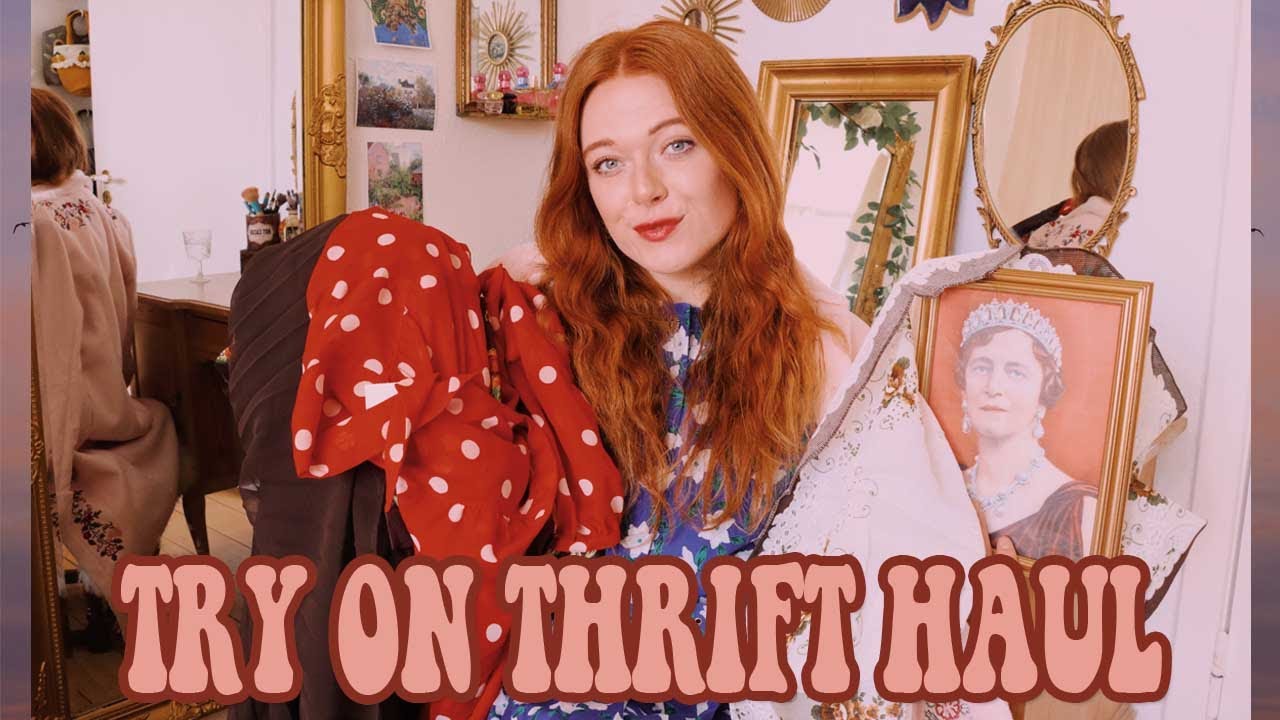 Vintage Clothes & Home Decor Thrift Haul + Try On