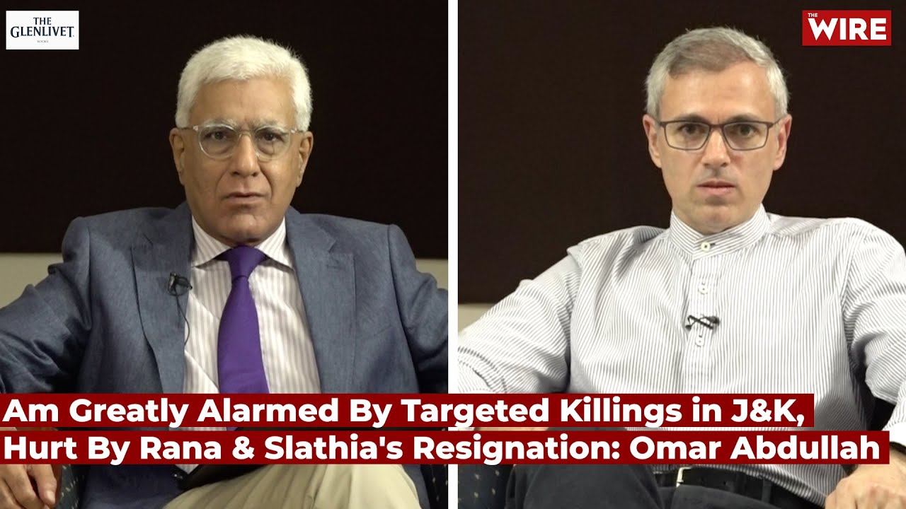 Am Greatly Alarmed By Targeted Killings in J&K, Hurt By Rana & Slathia's Resignation: Omar Abdullah