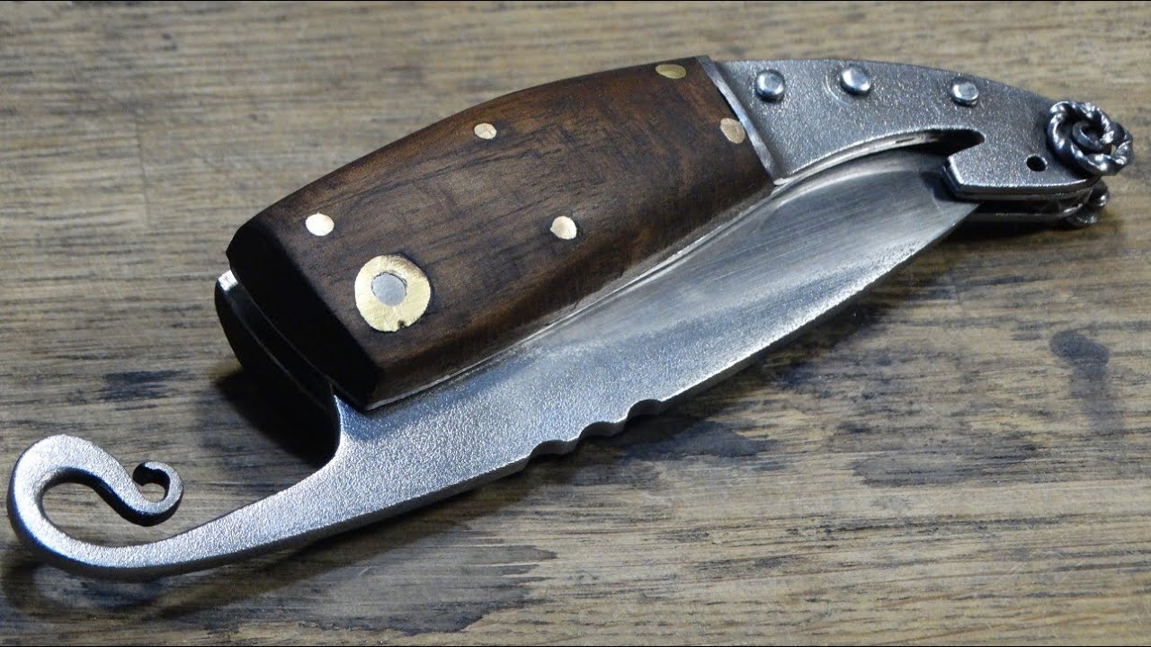 Making a simple Shepherd's folding knife. #19