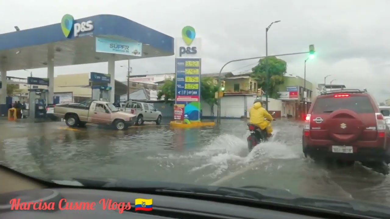 ✔️Guayaquil inundado//Desborde del Río Guayas, Malecón del Salado, fuertes lluvias y tormentas.