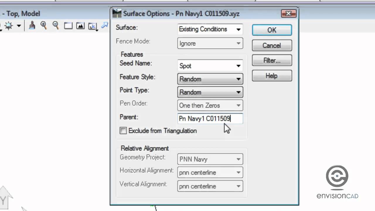 Import Text File to create a Surface and Create Exterior Boundary