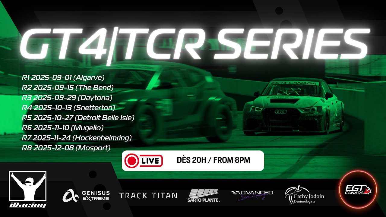 EGT GT4-TCR Series | Saison 12 | Epreuve 6 | Mugello | iRacing