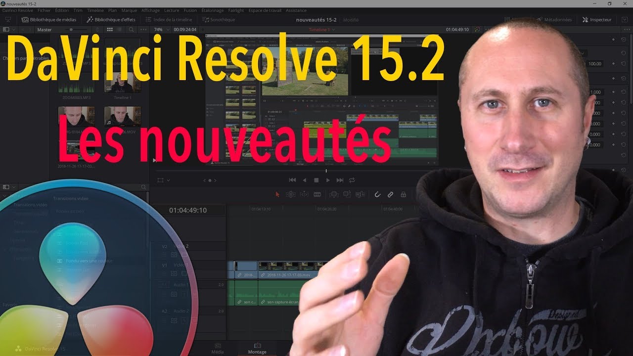 Les nouveautés de DaVinci Resolve 15.2