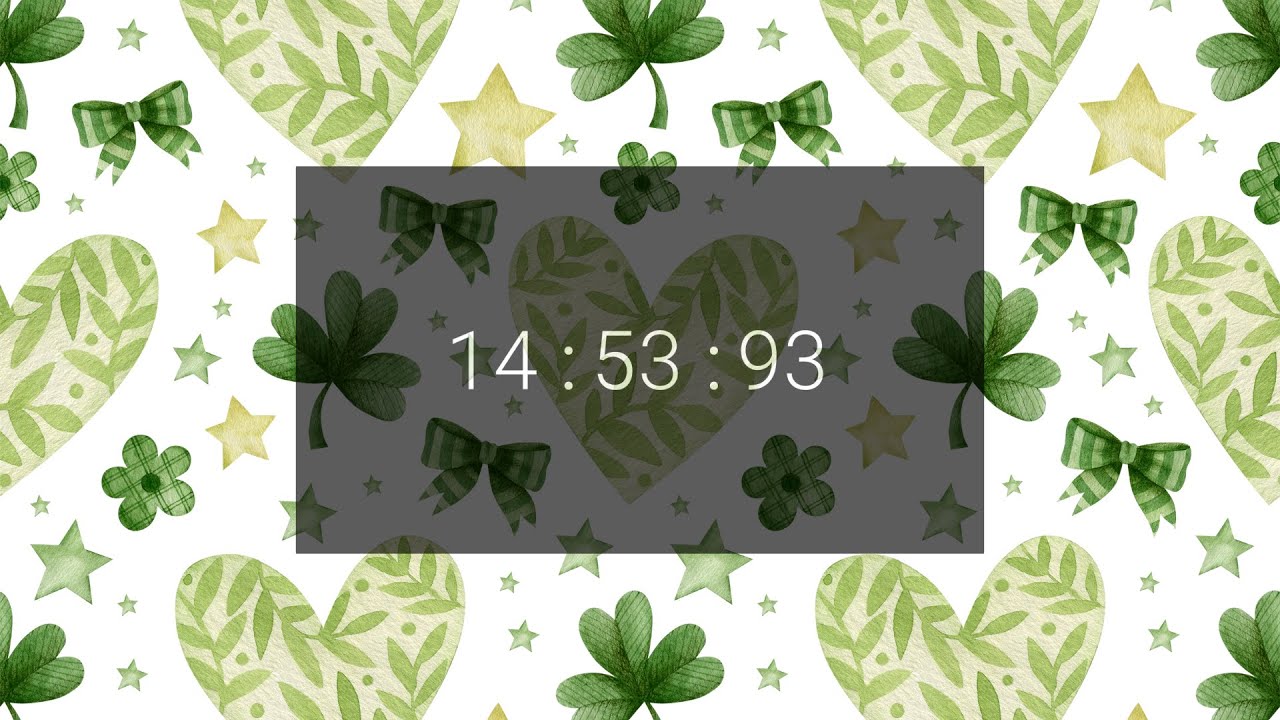 15-Minute St. Patrick’s Day Classroom Timer 🍀 | Cute March Theme | Lucky Focus Countdown