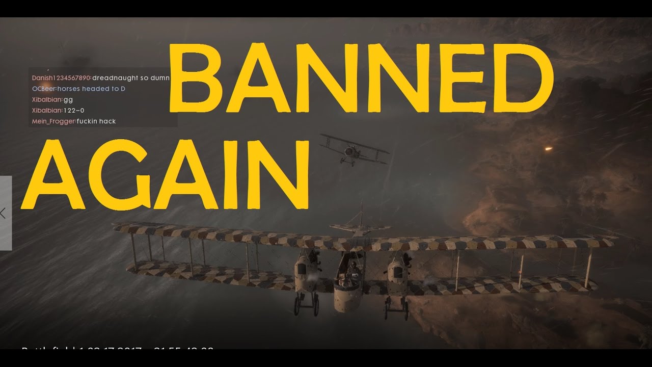 BANNED AGAIN - 126 Kill Streak - Battlefield 1 Bomber Gunner
