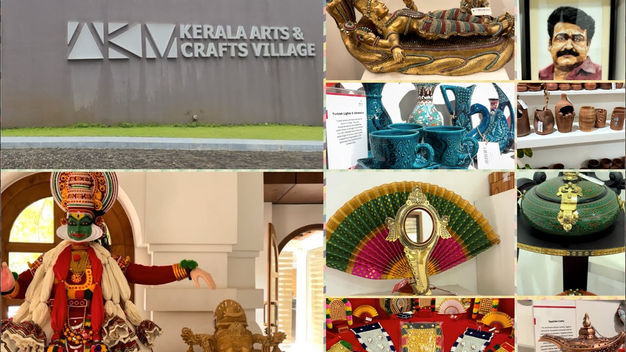 Kerala's Creative Hub: Arts & Crafts Village, Kovalam #art #kerala #keralatourism #tredition
