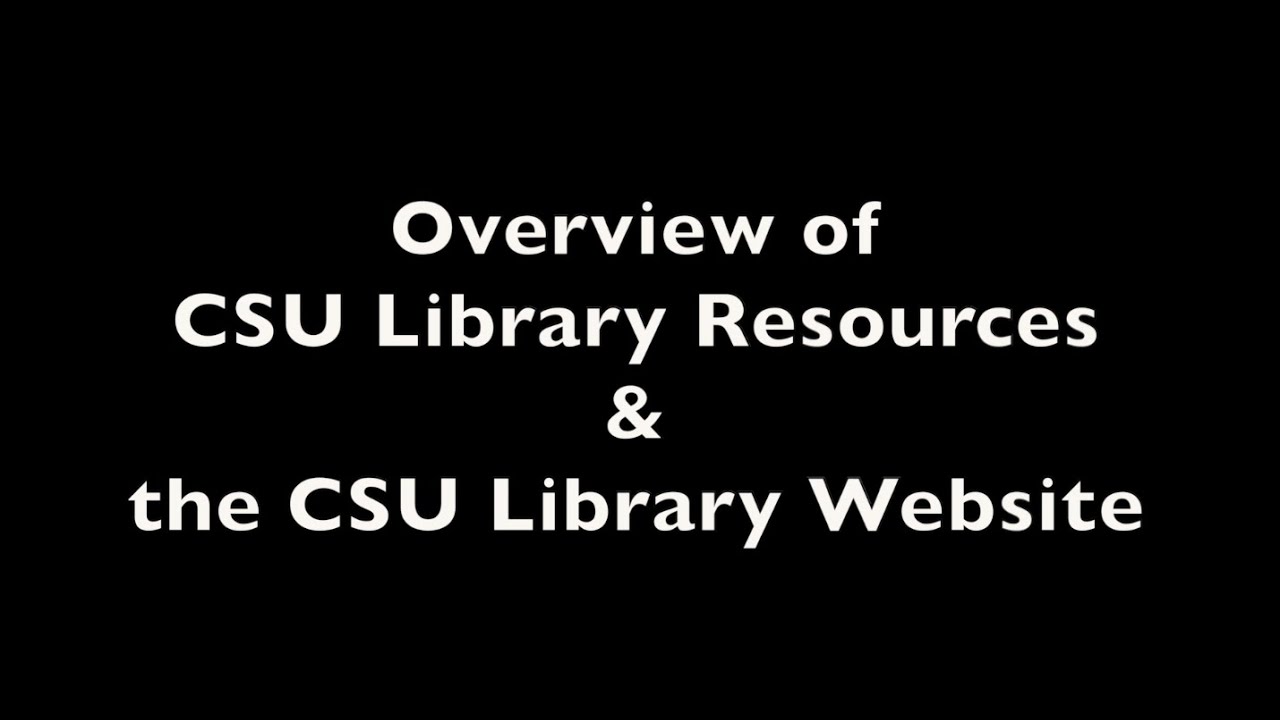 CSU Library Services