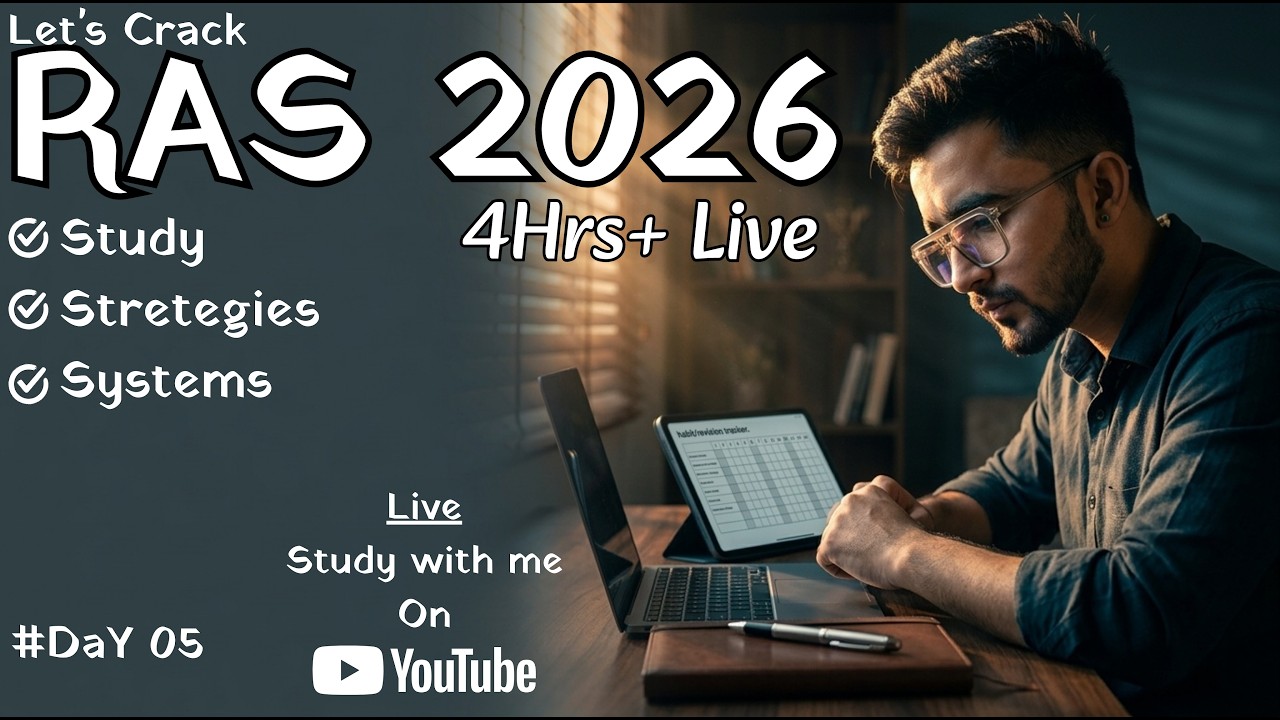 DaY 05_RAS 2026_Live Study With Me | Track Your Life_Productive System & Setup With #xiomi #poco #HP