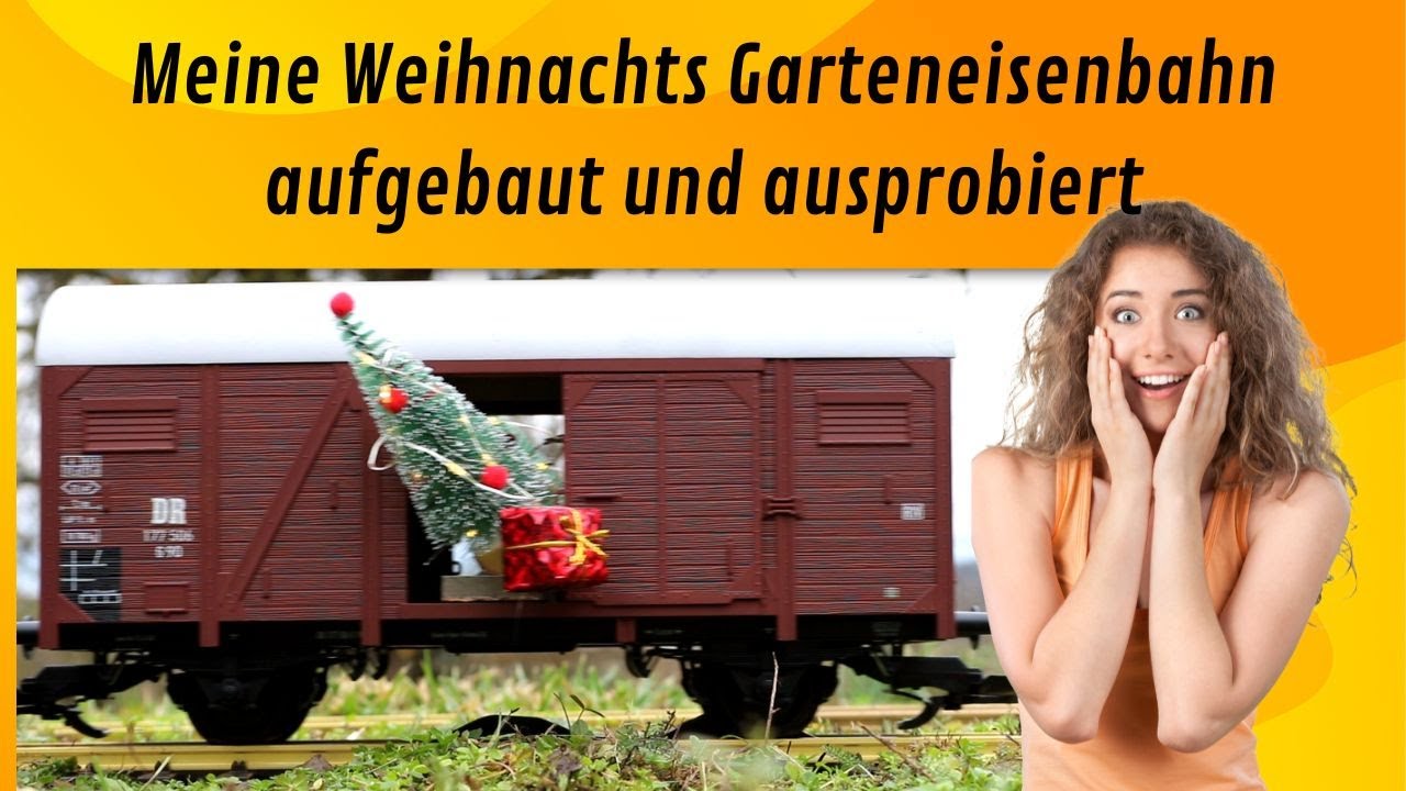 Meine Garteneisenbahn Spur G als Weihnachtseisenbahn von Piko zum rangieren unterm Weihnachtsbaum.