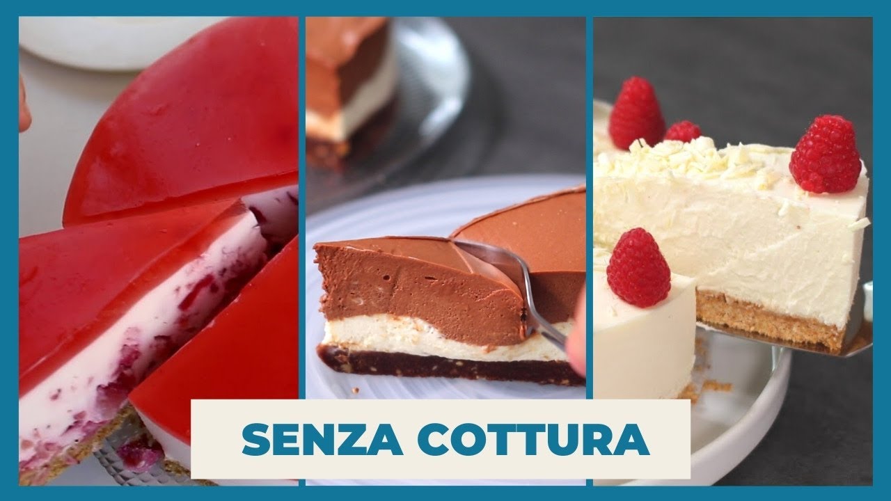 3 CHEESECAKE fredde senza cottura [Fragola, Nocciola e Cioccolato bianco]