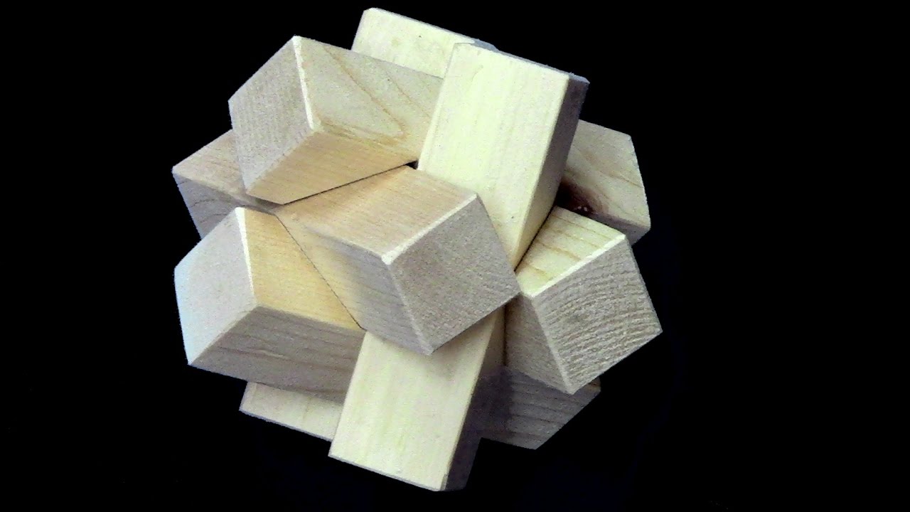 The impossible wooden knot - How to make and solve the puzzle
