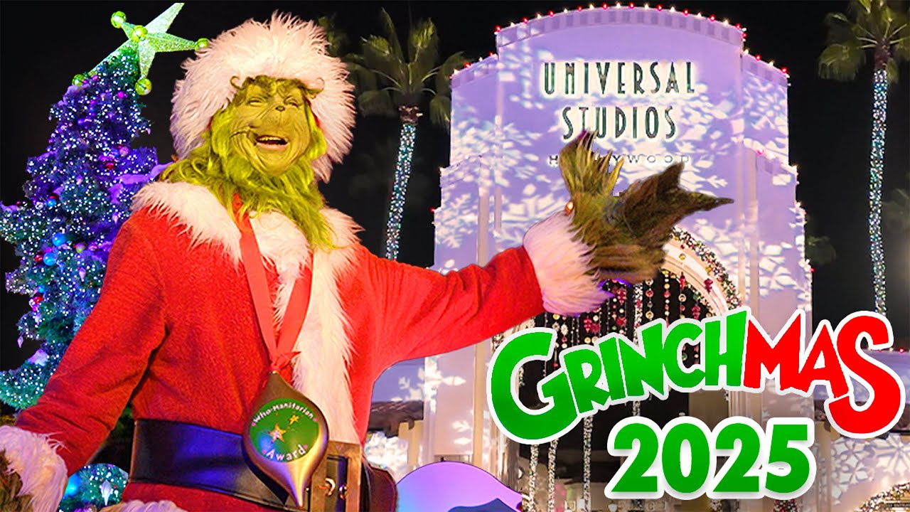Universal Studios Hollywood Christmas 2025: Grinchmas, Harry Potter & Super Mario Christmas [4K POV]