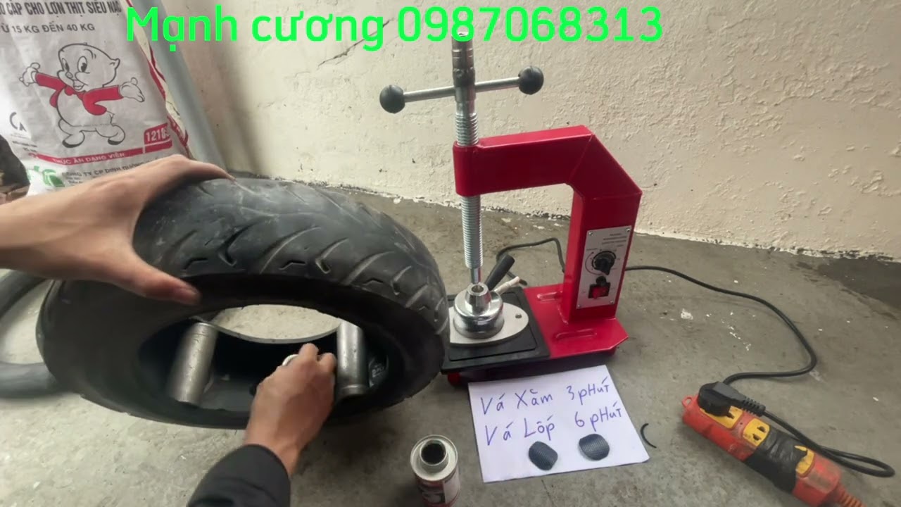 Video 836 máy vá chín dùng vá xăm vá lốp