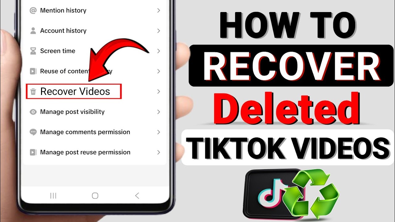 How to Recover Deleted TikTok Videos (New Update 2026) | Recover deleted Tiktok video easily