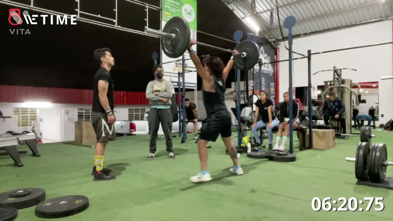 Andrés Cevallos/David Castillo 21.2-21.3 / Ilalo Crossfit/ Avanzados/ Tiempo: 9:34 / Libras 430