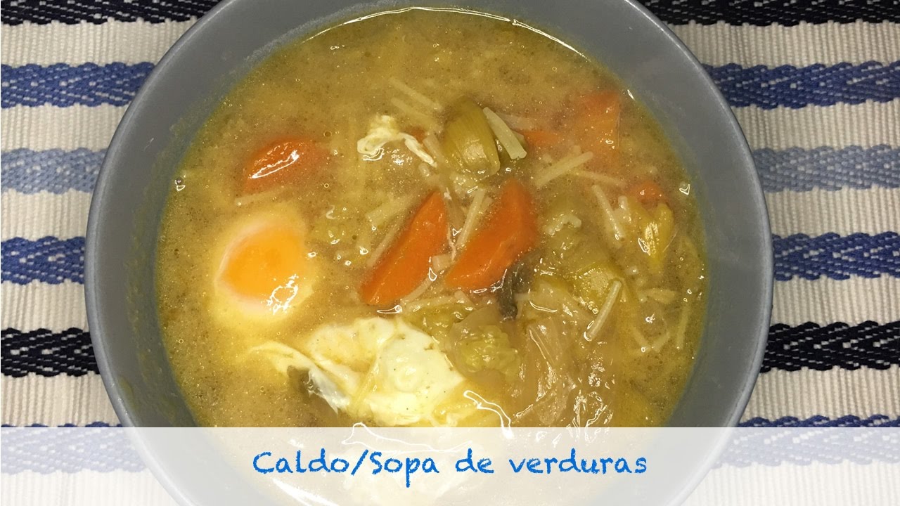 Caldo de verduras y sopa