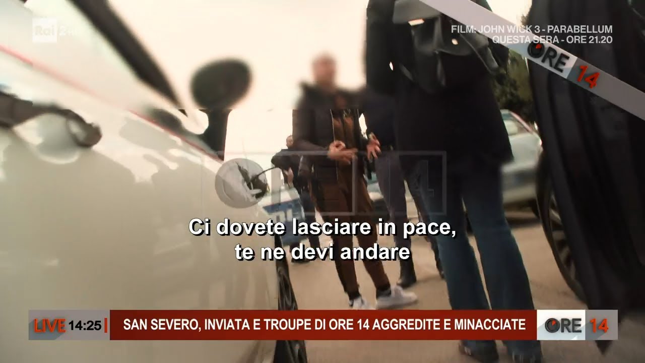 Omicidio di San Severo: troupe di Ore 14 aggredita e minacciata - Ore 14 del 11/04/2022