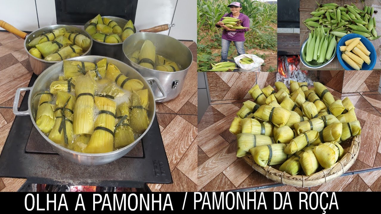 PAMONHA DOCE COM QUEIJO/MILHO DIRETO DA ROÇA/ A MELHOR PAMONHA QUE JÁ FIZ🤤