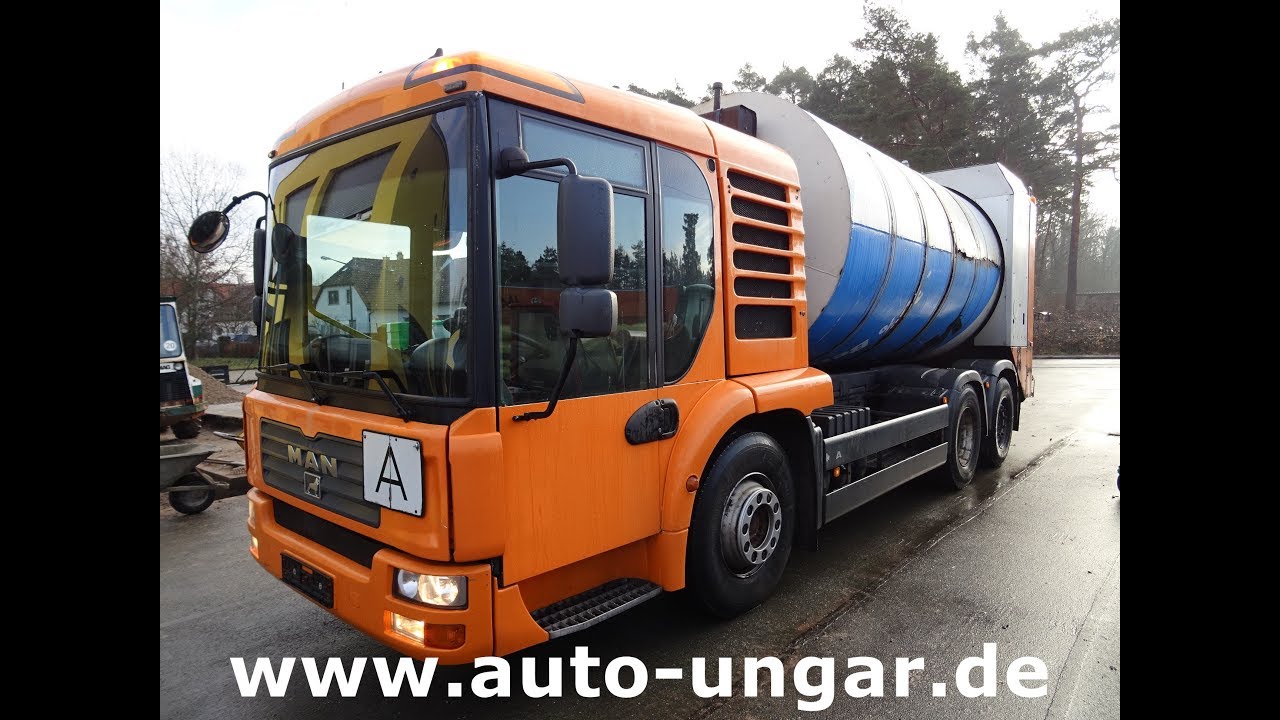 MAN TGA 28.320 6x2-4 M&uuml;llwagen Faun Rotopress www.auto-ungar.de