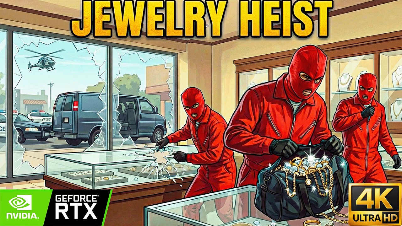 Robbed a Jewelry Store | GTA 5 Enhanced 4k [60 FPS] Ray Tracing