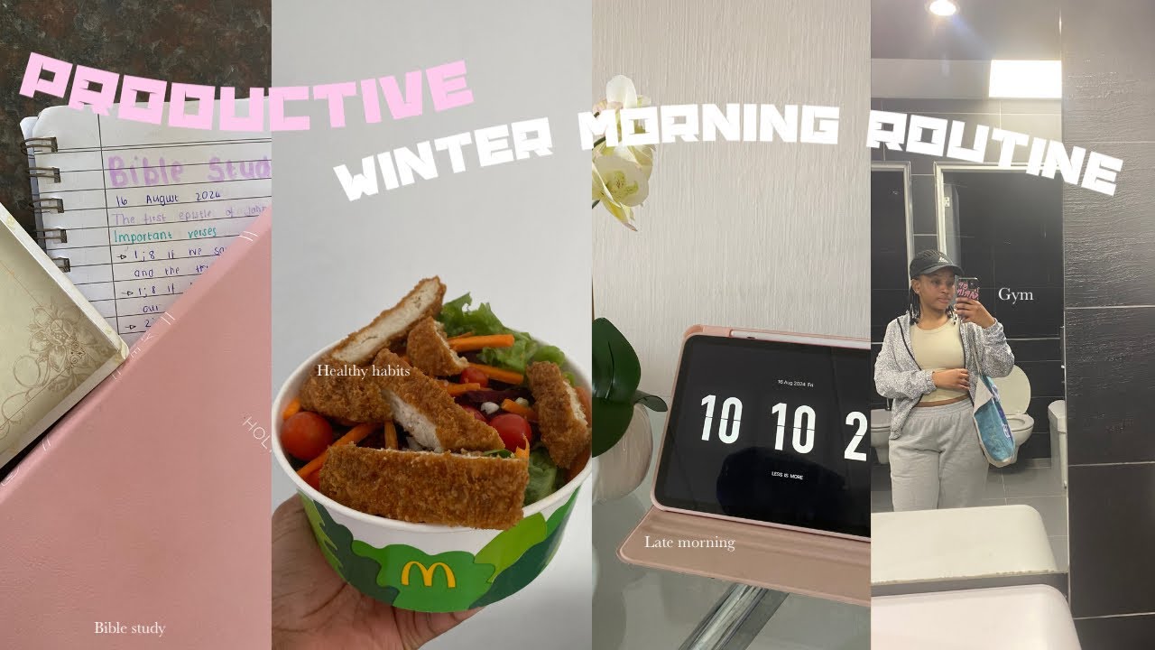 PRODUCTIVE WINTER MORNING ROUTINE | South African YouTuber