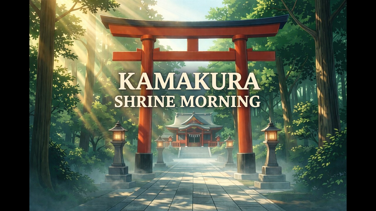 Kamakura Shrine Morning — Tsurugaoka Hachimangu | Quiet Lofi Japan