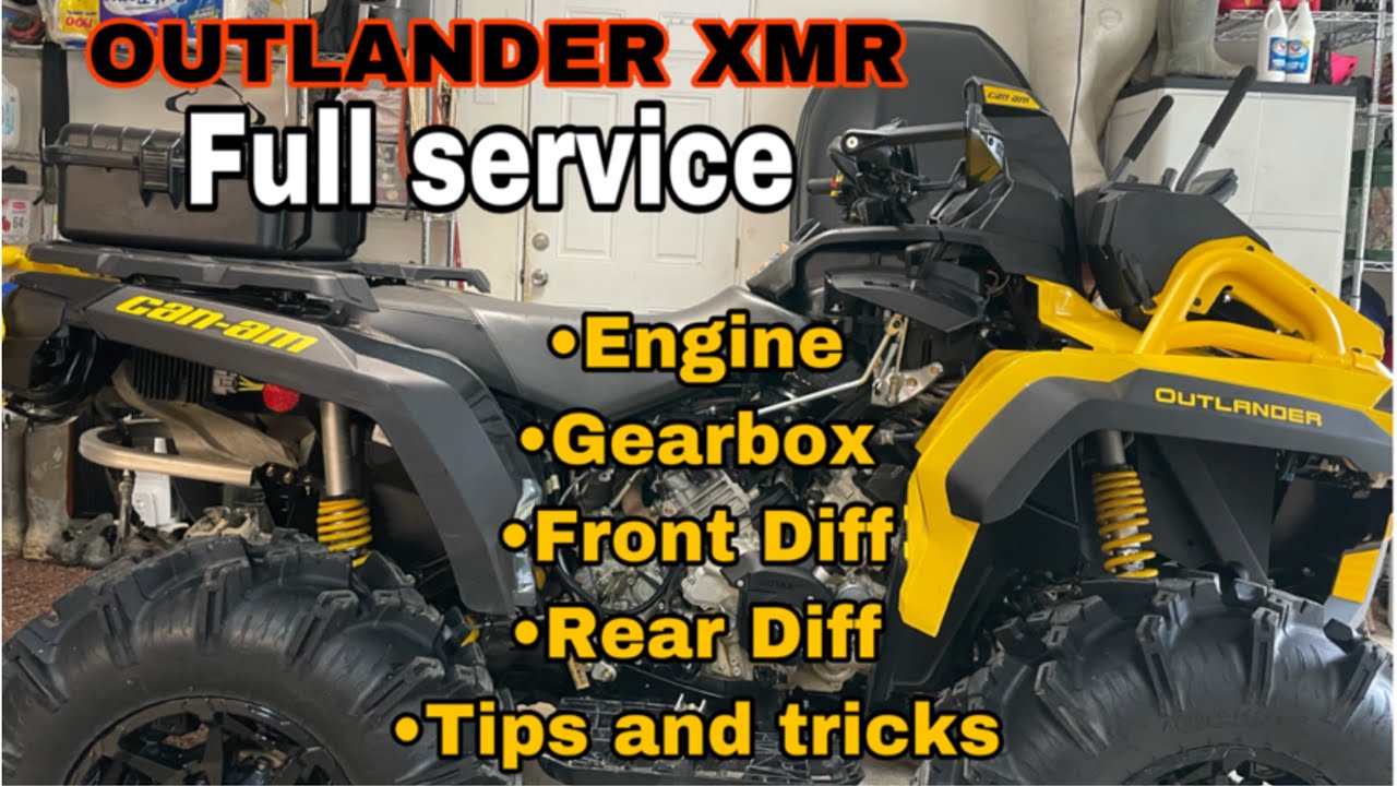 21 CAN AM OUTLANDER XMR (первые советы по обслуживанию) Замена жидкости в двигателе, коробке пере...