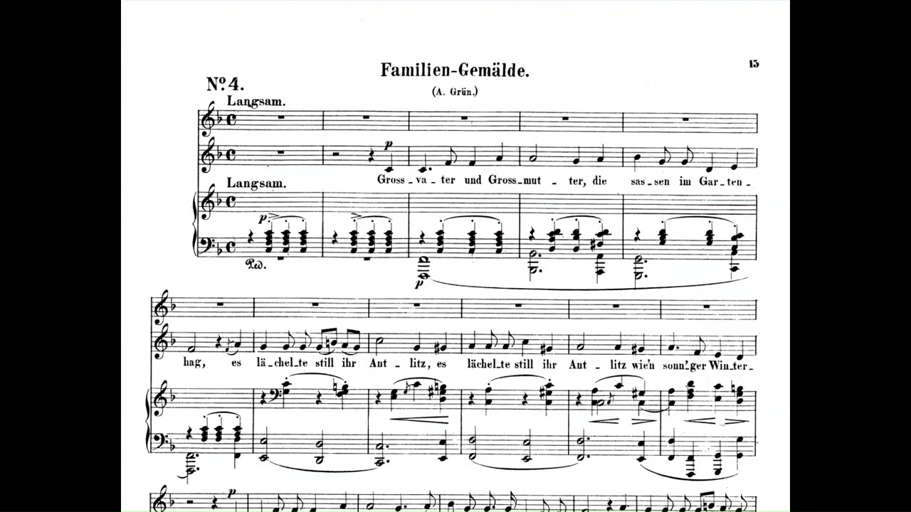 Schumann: 4 Duette, Op. 34 (1840) with score