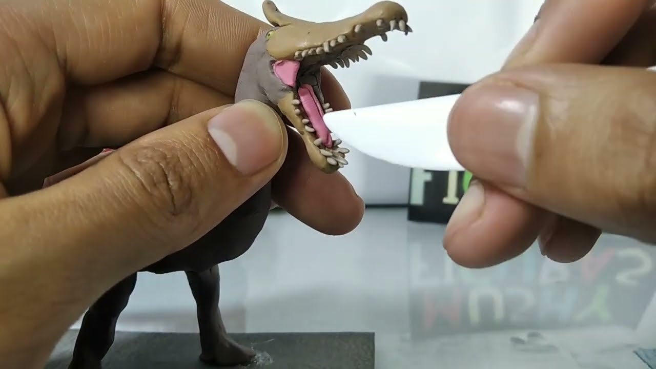 Spinosaurus Mirabilis de plastilina/ How to make a Spinosaurus Mirabilis with clay sculpting 