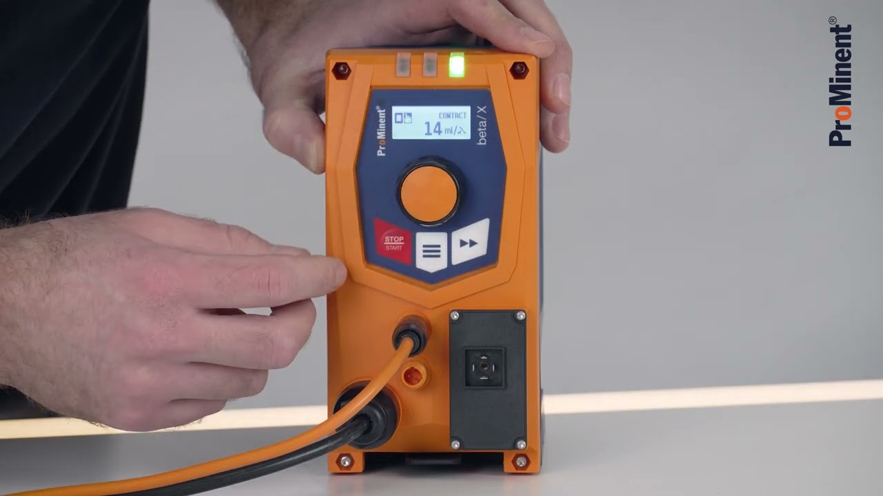 ​ProMinent diaphragm metering pump beta/ X - How to set the contact mode​