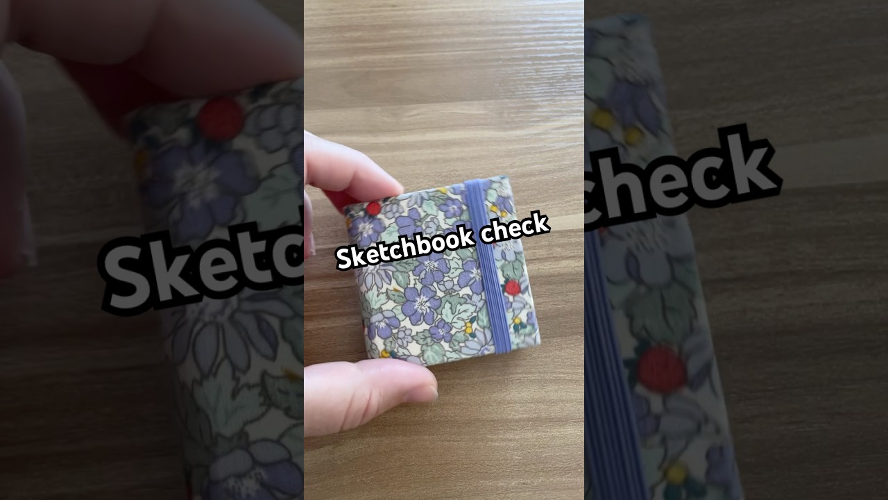 Sketchbook check! The tiny sketchbook is almost complete 👀 #sketchbooktour #tinypainting