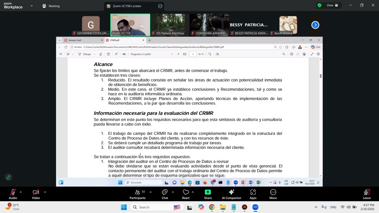 AUDITORIA CLASE 10