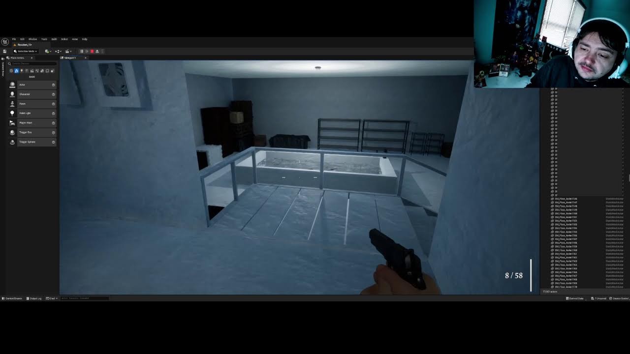 Making a Horror Game - 220- Back To Resident Evil 1996-  Chess Online - Leon as DOOM Slayer