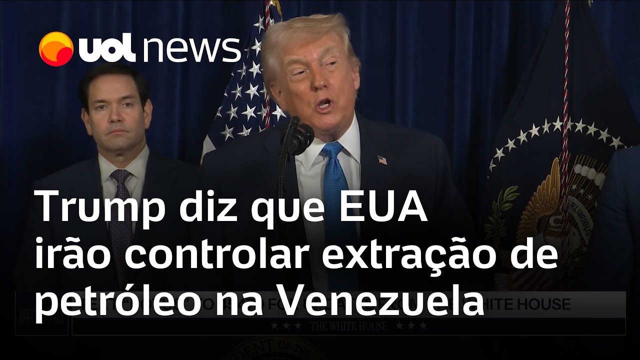 Trump diz que EUA ir&atilde;o controlar petr&oacute;leo da Venezuela: 'Para come&ccedil;ar a ganhar dinheiro'