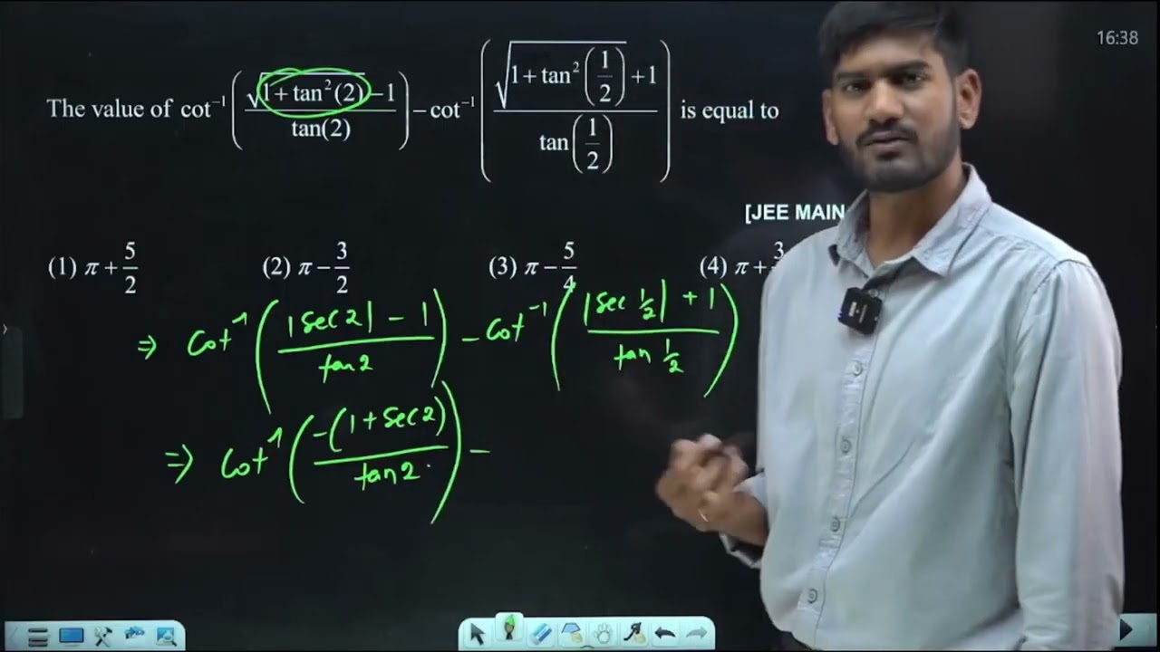 The value of 08 APR 2025 SHIFT-2 JEE MAIN PYQ
