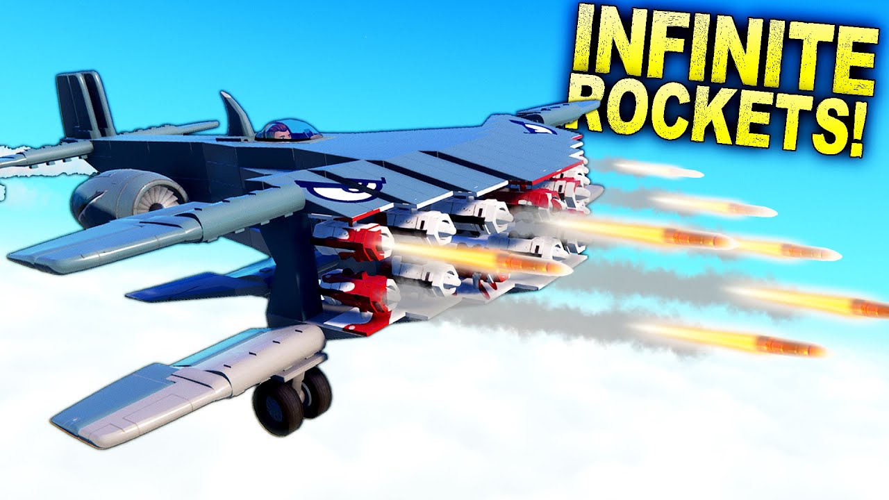 How Many Rockets to Make an INFINITE ROCKET PLANE!