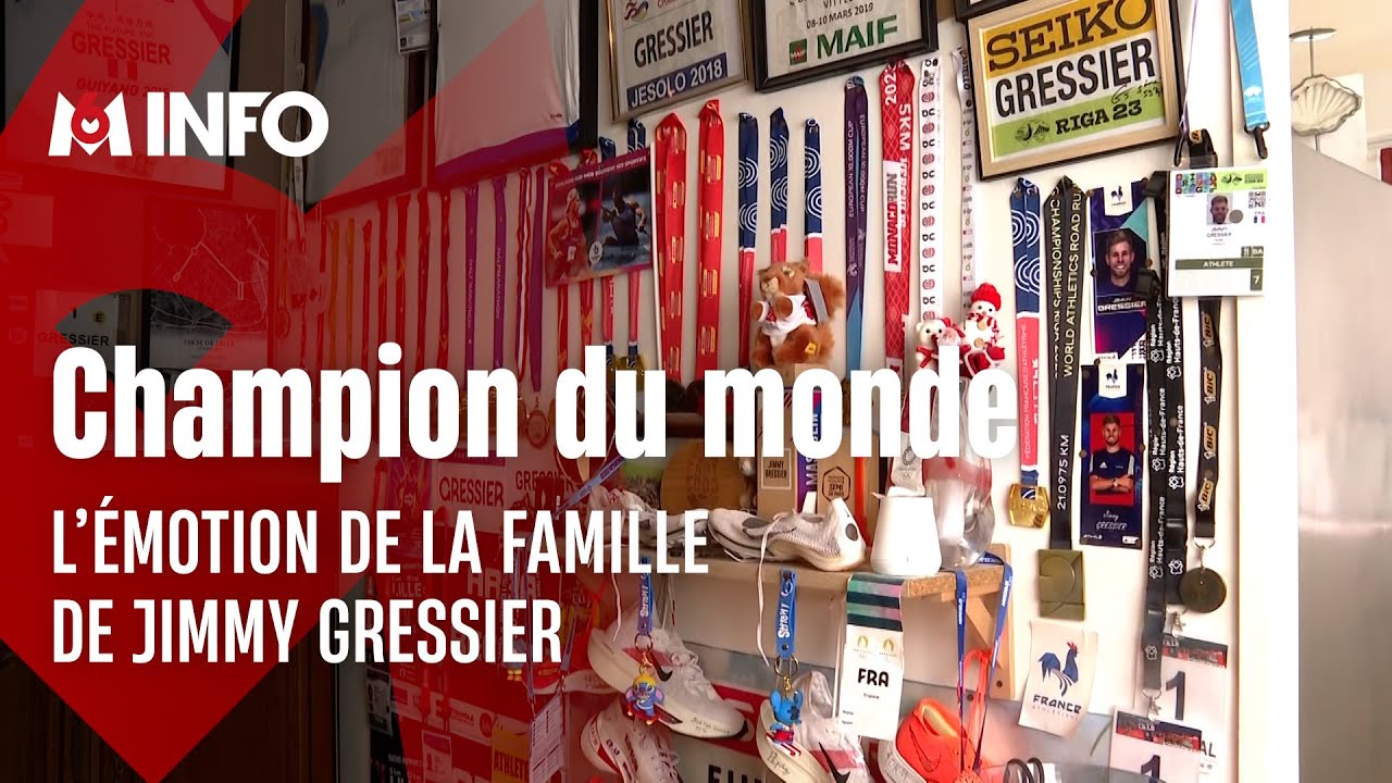 Champion du monde du 10 000 m : l'&eacute;motion de la famille de Jimmy Gressier