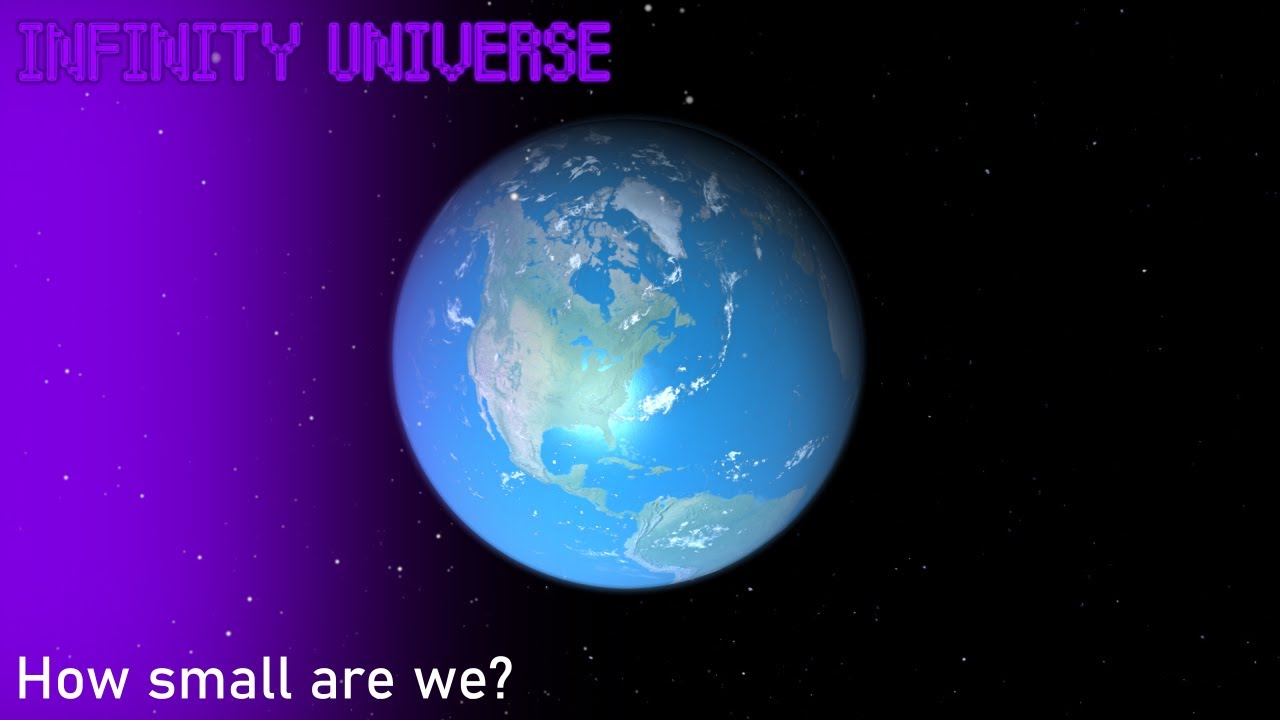 Zoom out from the Earth to the edge of the known universe